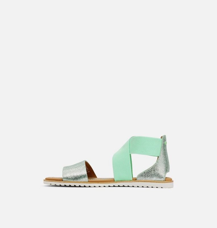 Sandalias Sorel Mujer - Ella™ Flat Verde Menta - 50413-EHOV